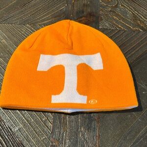 Orange Columbia Unisex Beanie with Tennessee White Logo